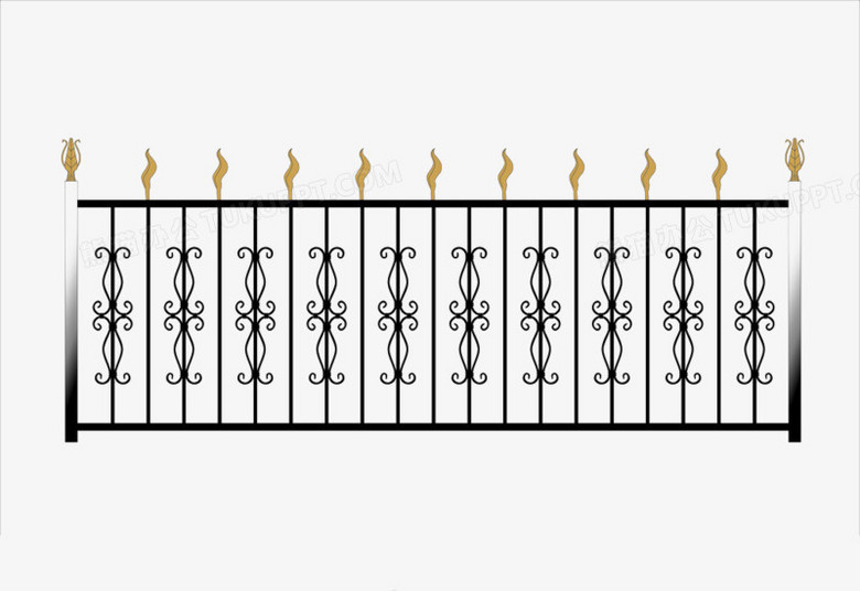 免费下载铁艺护栏PNG图片素材，尽在熊猫办公
